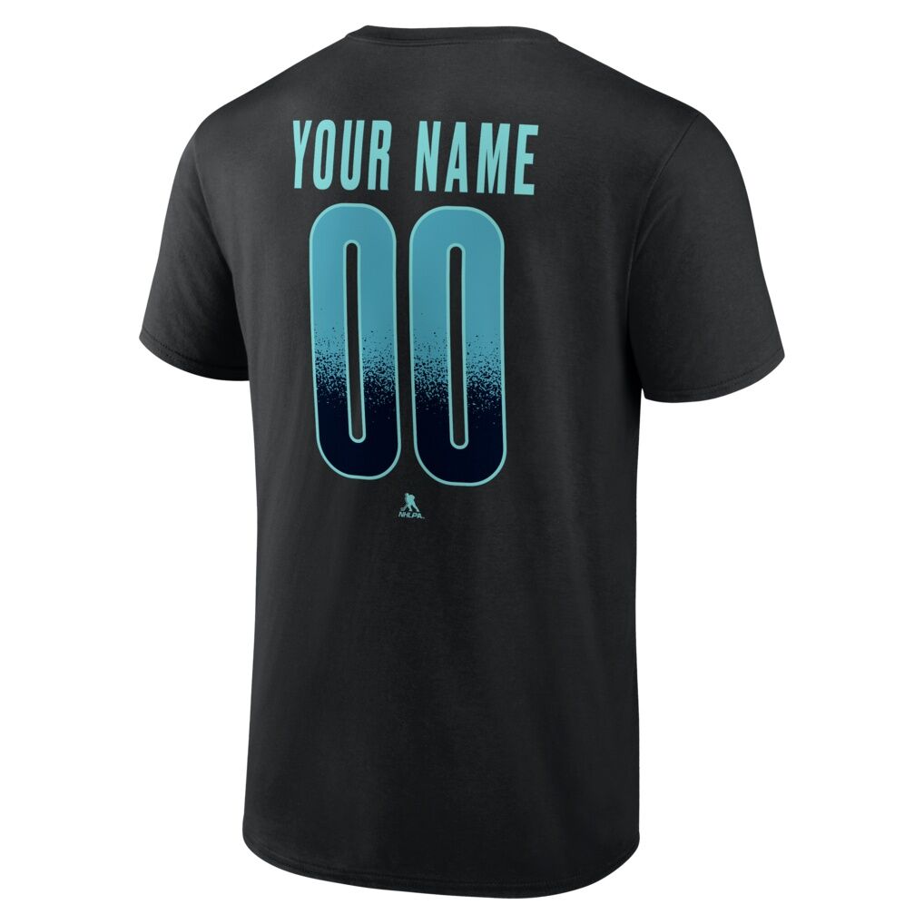 Seattle Kraken  Home Ice Pop Personalized Name & Number T-Shirt