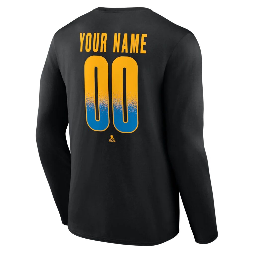 St. Louis Blues  Home Ice Pop Personalized Name & Number Long Sleeve T-Shirt
