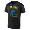 St. Louis Blues Home Ice Pop Personalized Name & Number T-Shirt - Black - Side View