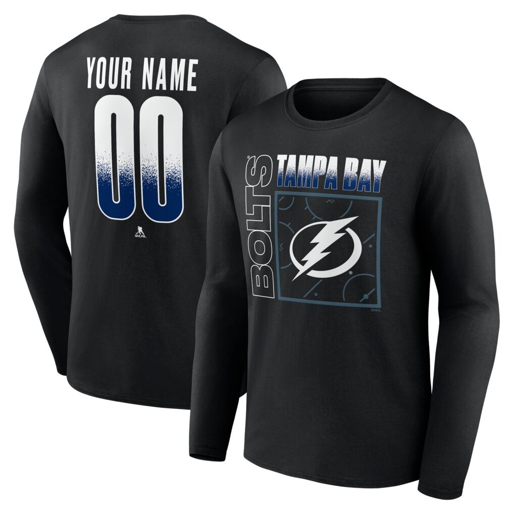 Tampa Bay Lightning  Home Ice Pop Personalized Name & Number Long Sleeve T-Shirt