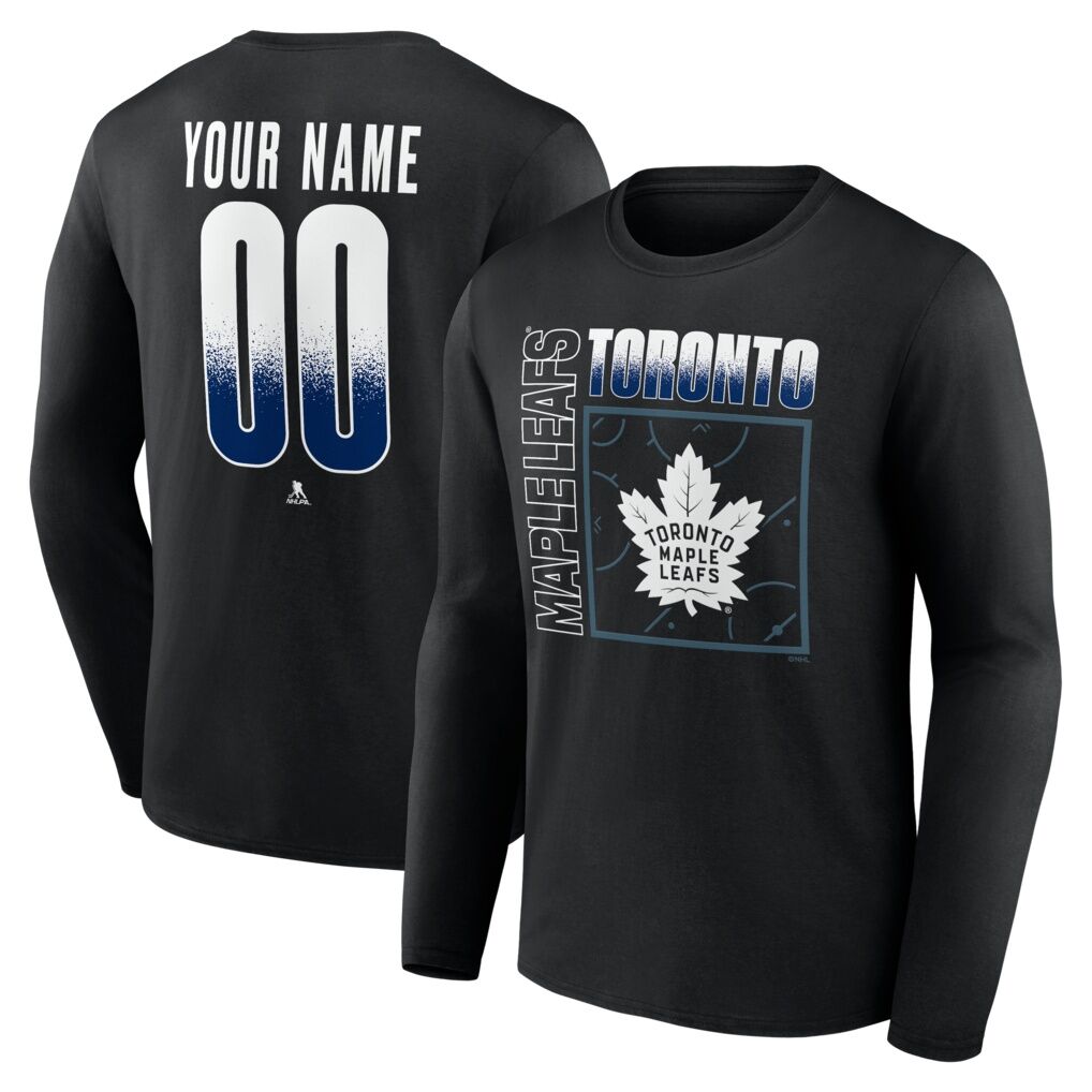Toronto Maple Leafs  Home Ice Pop Personalized Name & Number Long Sleeve T-Shirt