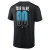 Utah Mammoth Home Ice Pop Personalized Name & Number T-Shirt - Black - Detail View