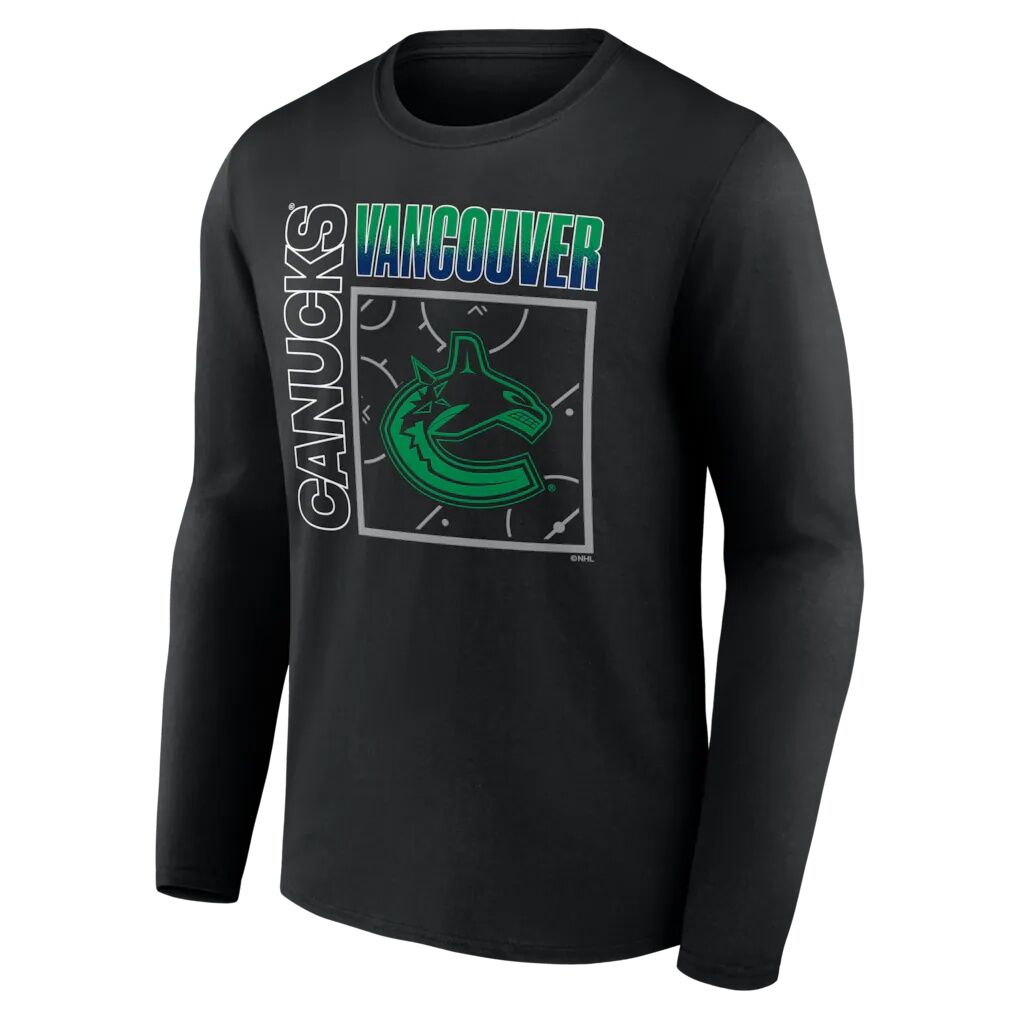 Vancouver Canucks  Home Ice Pop Personalized Name & Number Long Sleeve T-Shirt