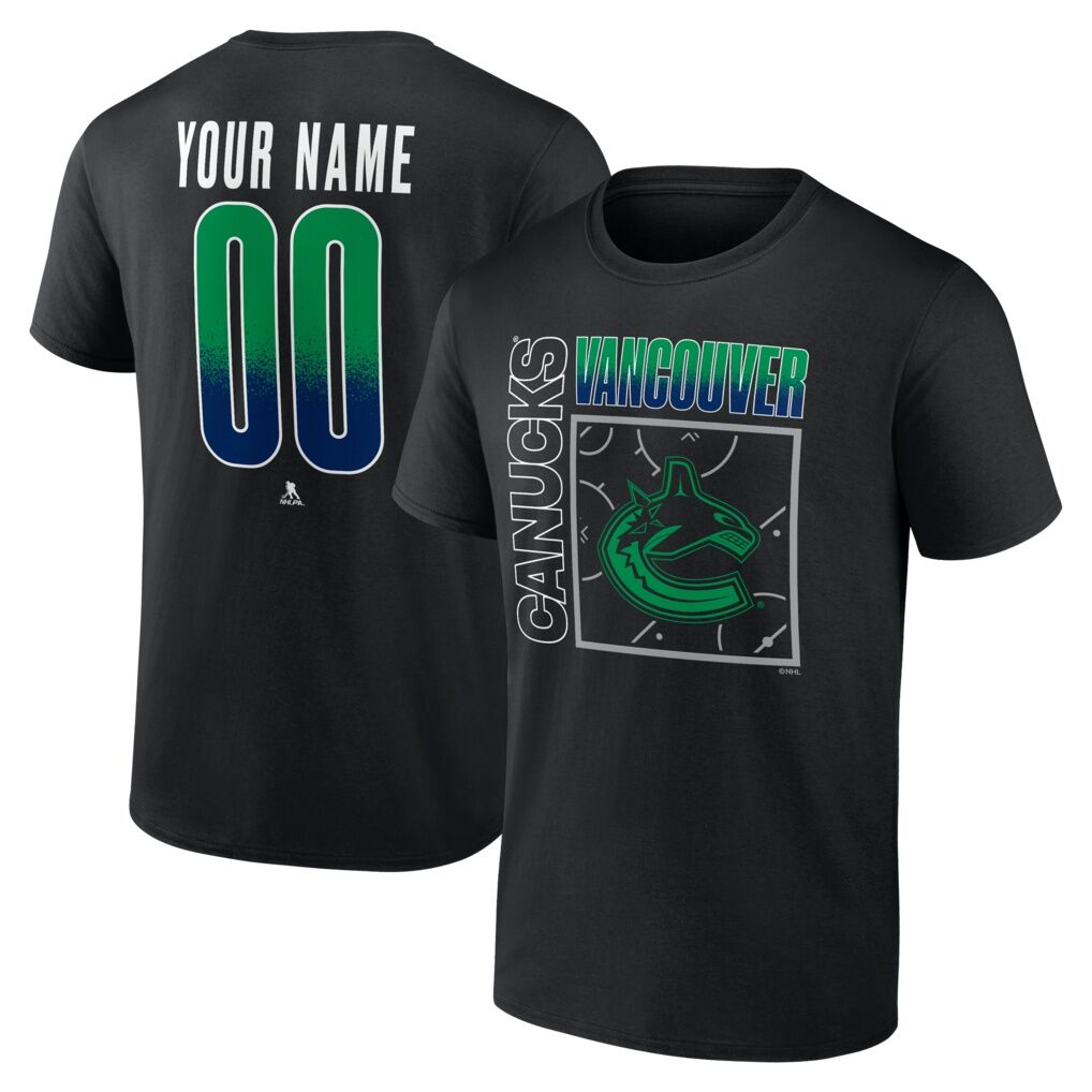 Vancouver Canucks  Home Ice Pop Personalized Name & Number T-Shirt
