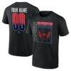 Washington Capitals Home Ice Pop Personalized Name & Number T-Shirt - Black - Front View