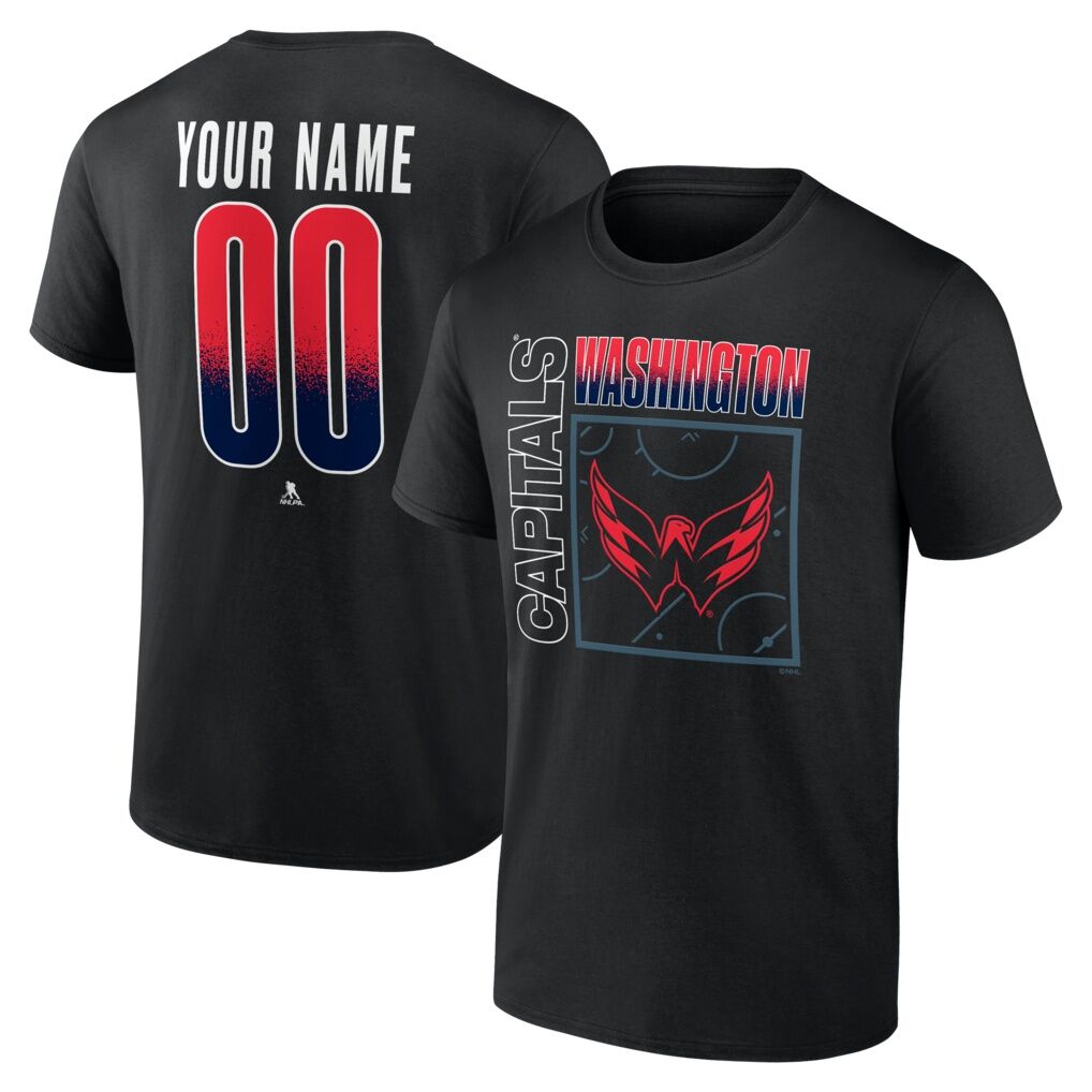 Washington Capitals  Home Ice Pop Personalized Name & Number T-Shirt
