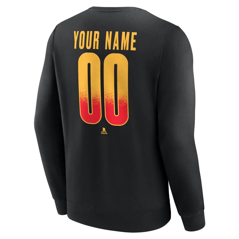 Calgary Flames  Home Ice Pop Personalized Name & Number Sweatshirt