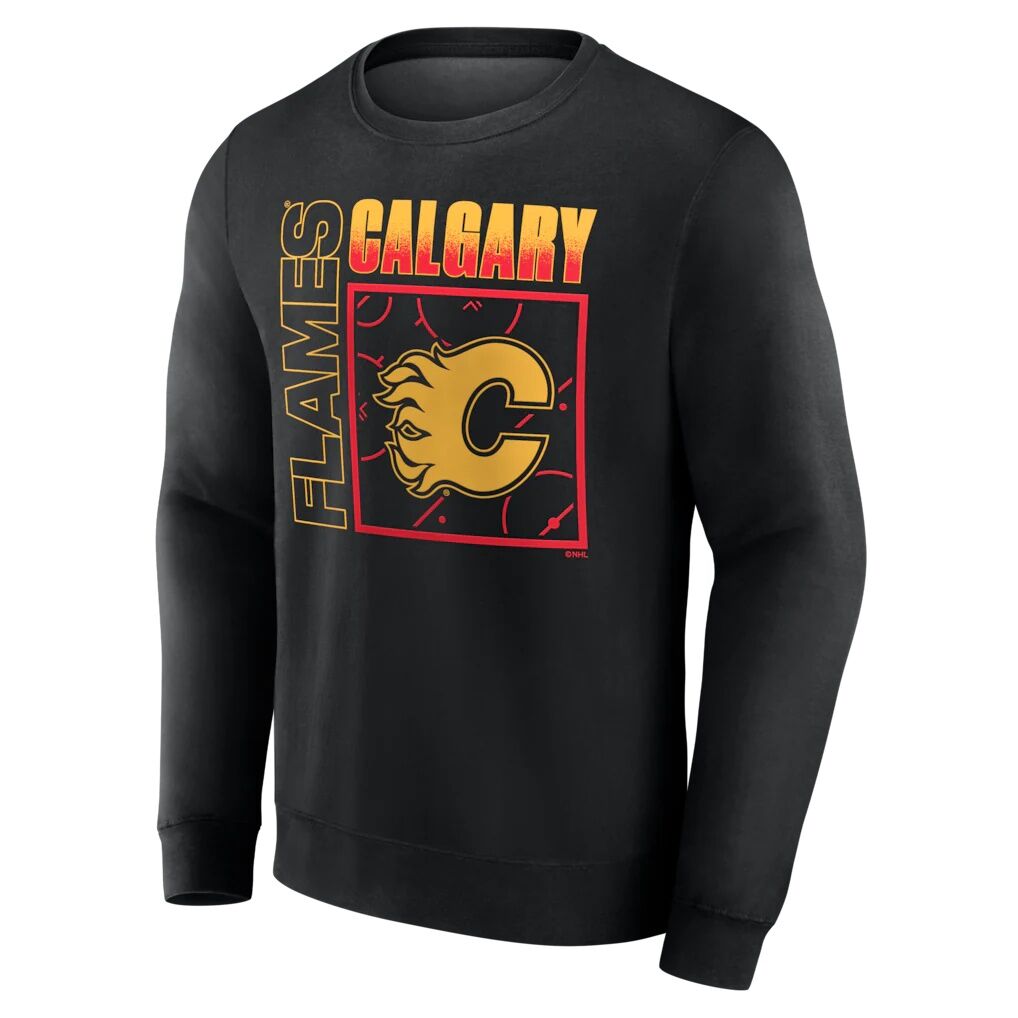 Calgary Flames  Home Ice Pop Personalized Name & Number Sweatshirt