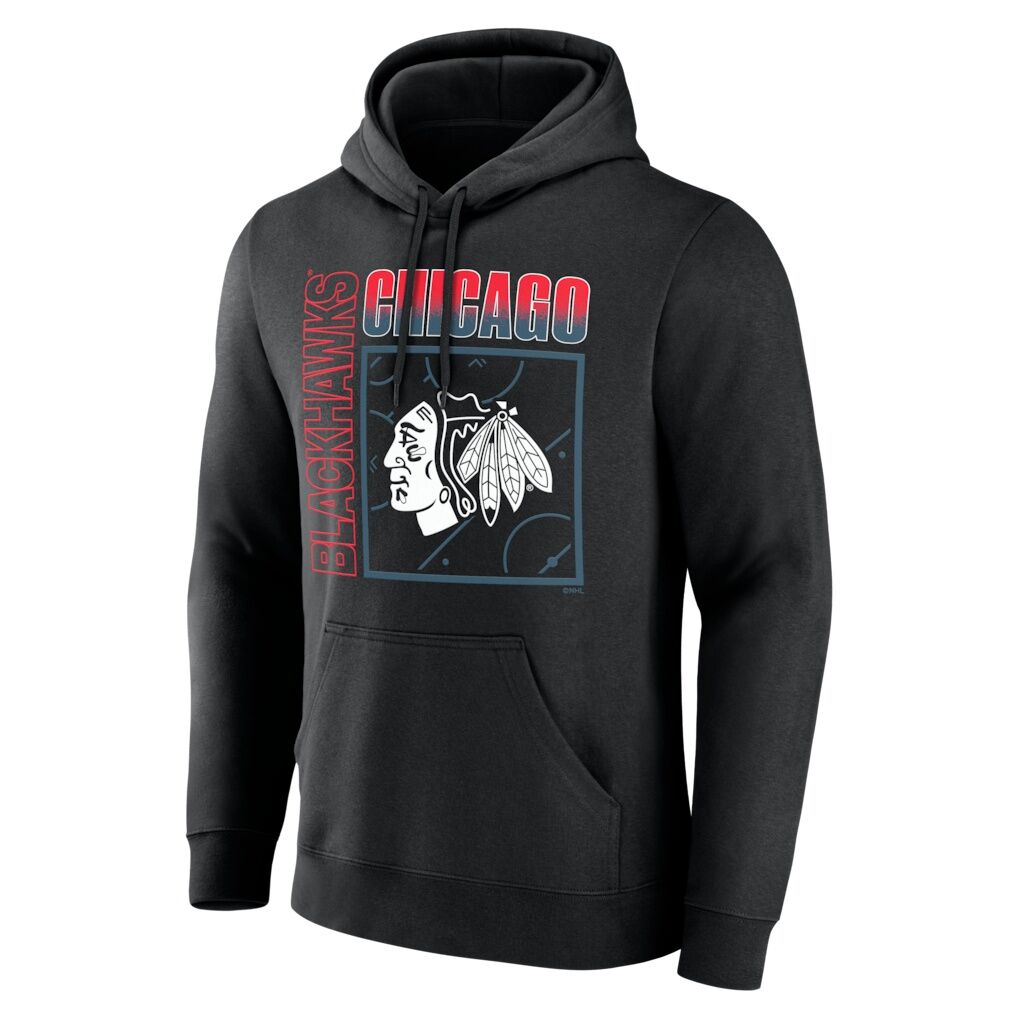 Chicago Blackhawks  Home Ice Pop Personalized Name & Number Hoodie