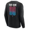 Colorado Avalanche Home Ice Pop Personalized Name & Number Sweatshirt - Black - Detail View