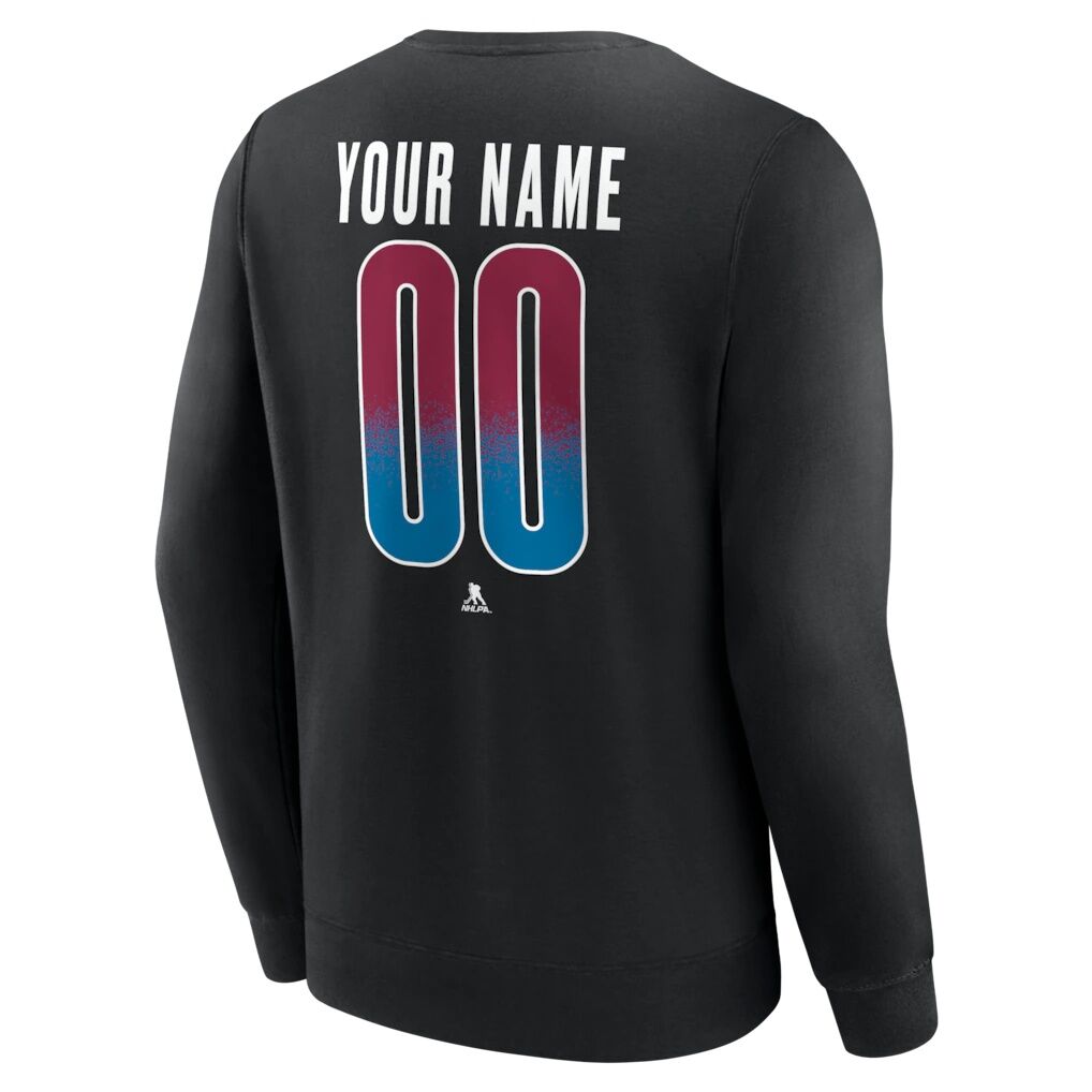 Colorado Avalanche  Home Ice Pop Personalized Name & Number Sweatshirt