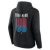 Colorado Avalanche Home Ice Pop Personalized Name & Number Hoodie - Black - Detail View