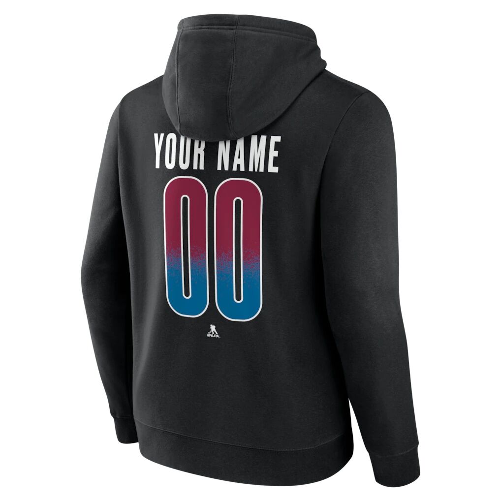 Colorado Avalanche  Home Ice Pop Personalized Name & Number Hoodie