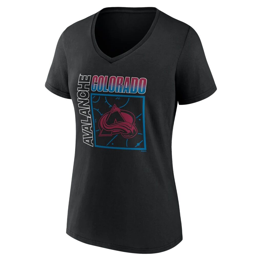 Colorado Avalanche Women's Home Ice Pop Personalized Name & Number V-Neck T-Shirt