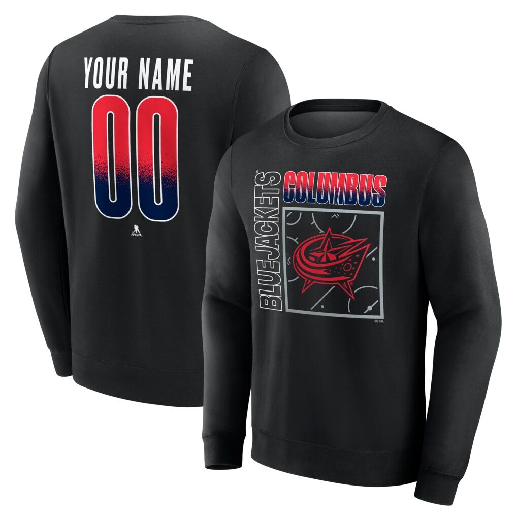 Columbus Blue Jackets  Home Ice Pop Personalized Name & Number Sweatshirt