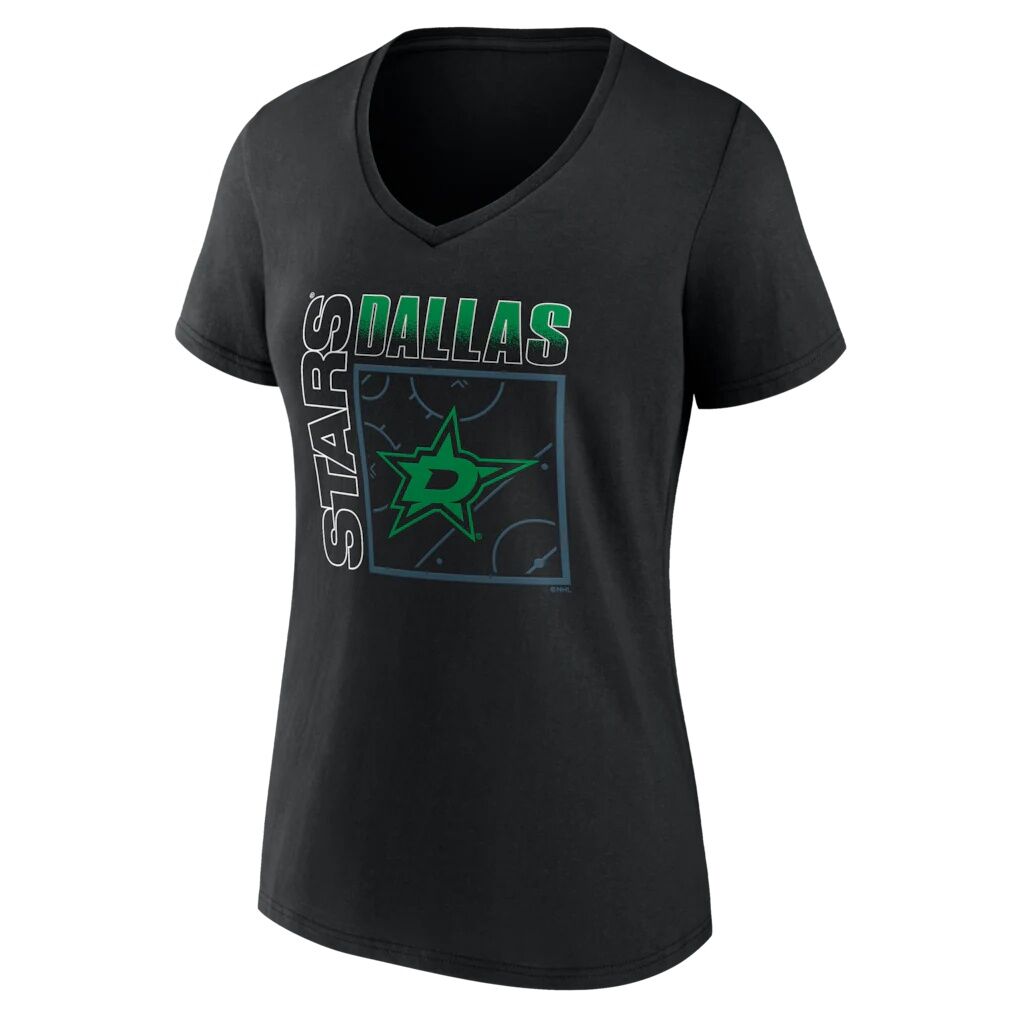 Dallas Stars Women's Home Ice Pop Personalized Name & Number V-Neck T-Shirt
