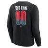 Detroit Red Wings Home Ice Pop Personalized Name & Number Sweatshirt - Black - Detail View