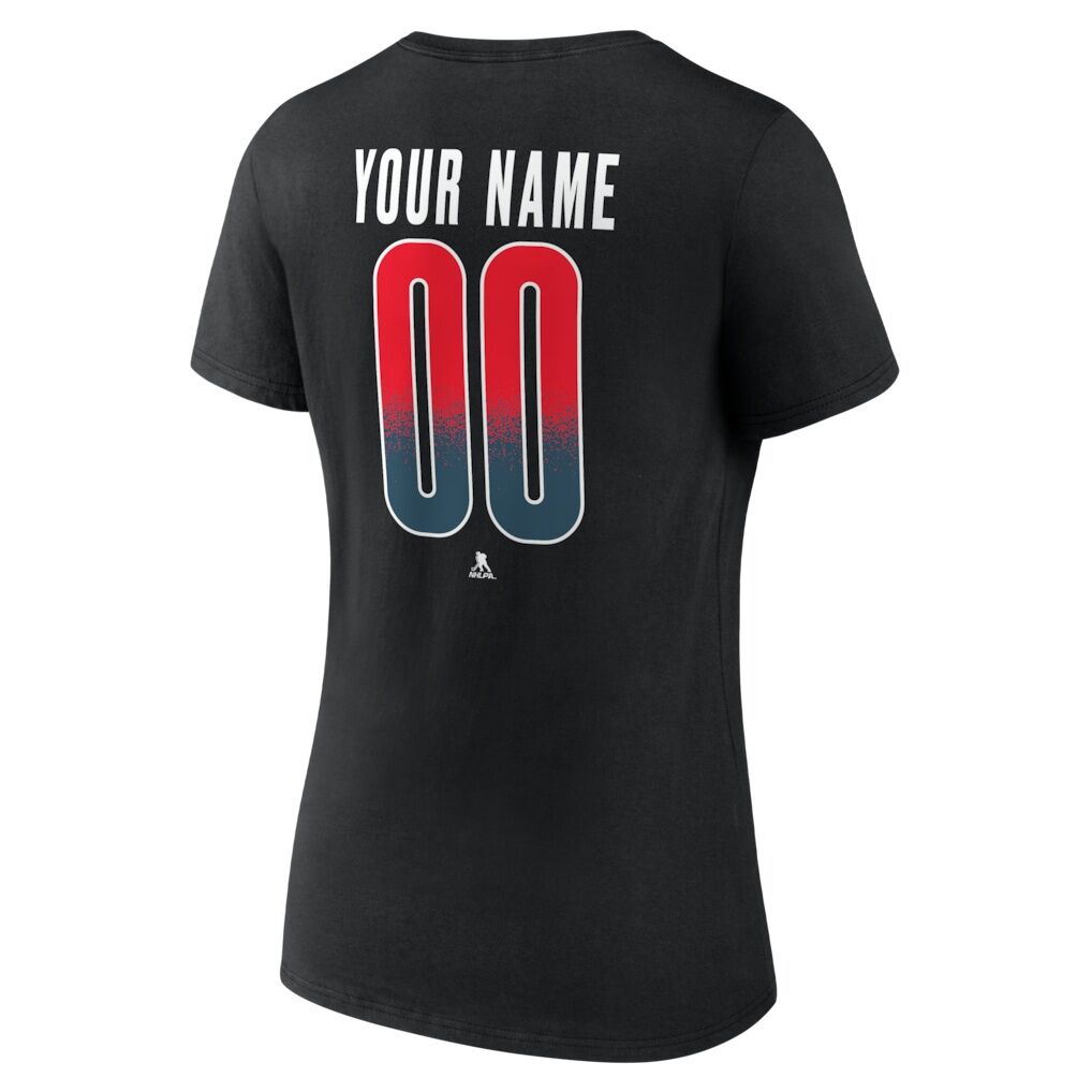 Detroit Red Wings Women's Home Ice Pop Personalized Name & Number V-Neck T-Shirt