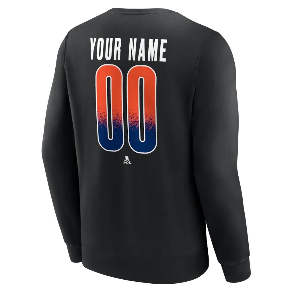 Edmonton Oilers  Home Ice Pop Personalized Name & Number Sweatshirt