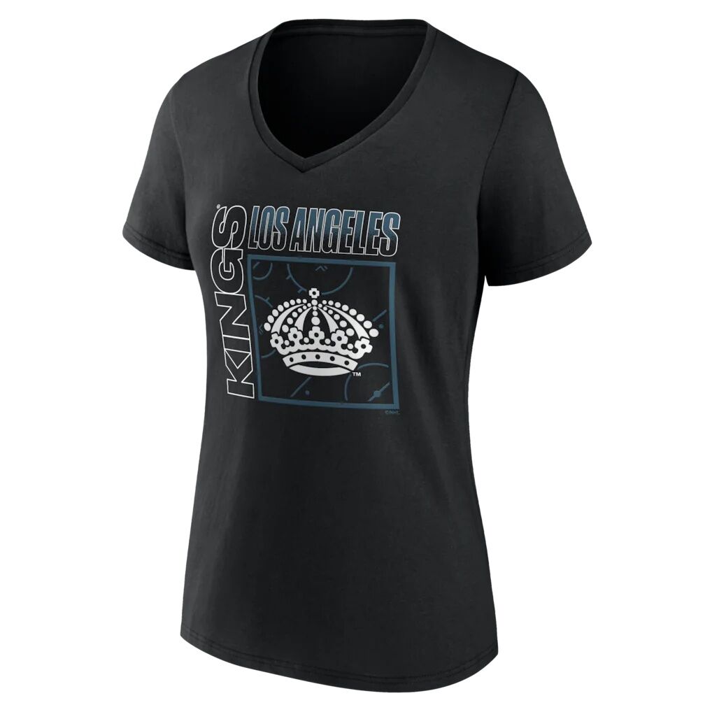 Los Angeles Kings Women's Home Ice Pop Personalized Name & Number V-Neck T-Shirt