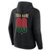 Minnesota Wild Home Ice Pop Personalized Name & Number Hoodie - Black - Detail View