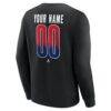 Montreal Canadiens Home Ice Pop Personalized Name & Number Sweatshirt - Black - Detail View