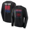 Montreal Canadiens Home Ice Pop Personalized Name & Number Sweatshirt - Black - Front View