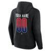 Montreal Canadiens Home Ice Pop Personalized Name & Number Hoodie - Black - Detail View