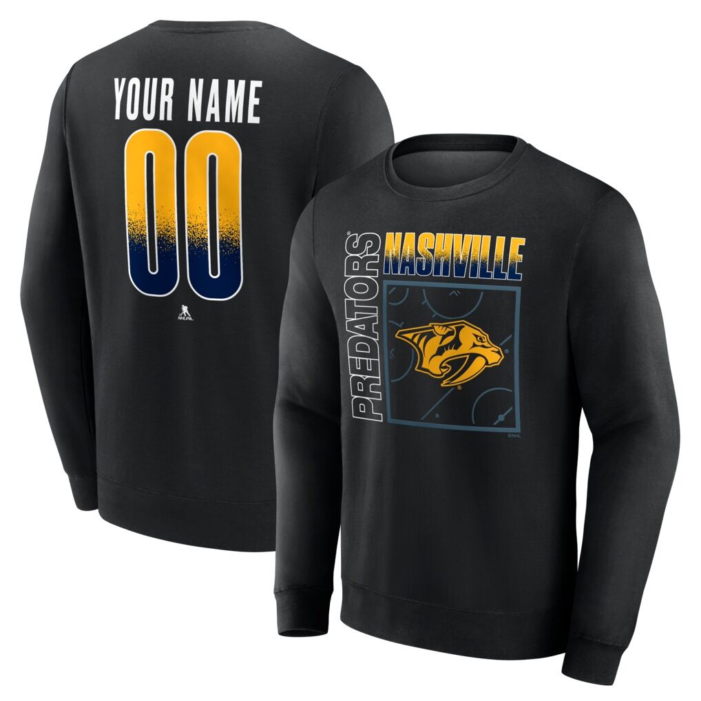 Nashville Predators  Home Ice Pop Personalized Name & Number Sweatshirt