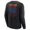New York Islanders Home Ice Pop Personalized Name & Number Sweatshirt - Black - Detail View