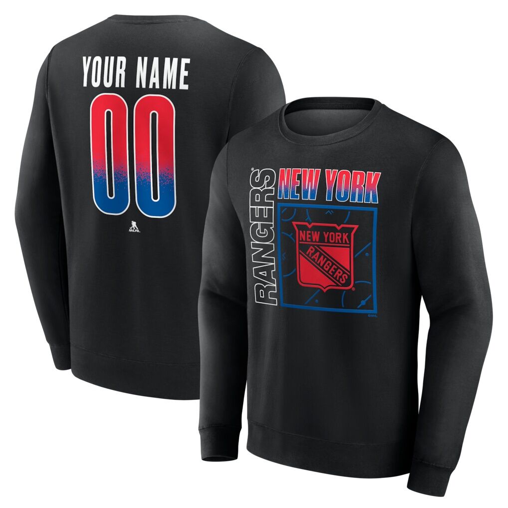 New York Rangers  Home Ice Pop Personalized Name & Number Sweatshirt
