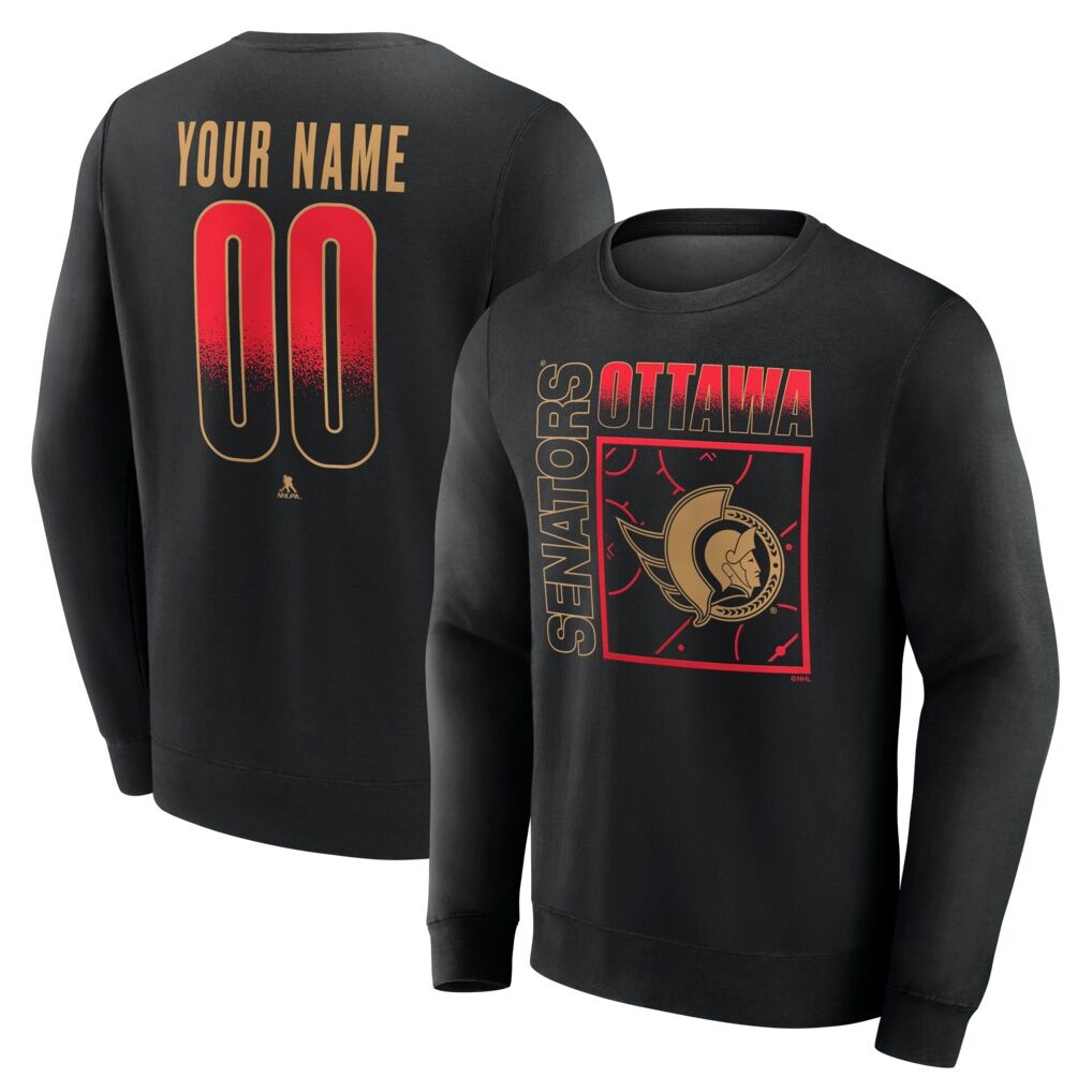 Ottawa Senators  Home Ice Pop Personalized Name & Number Sweatshirt