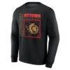 Ottawa Senators Home Ice Pop Personalized Name & Number Sweatshirt - Black - Side View