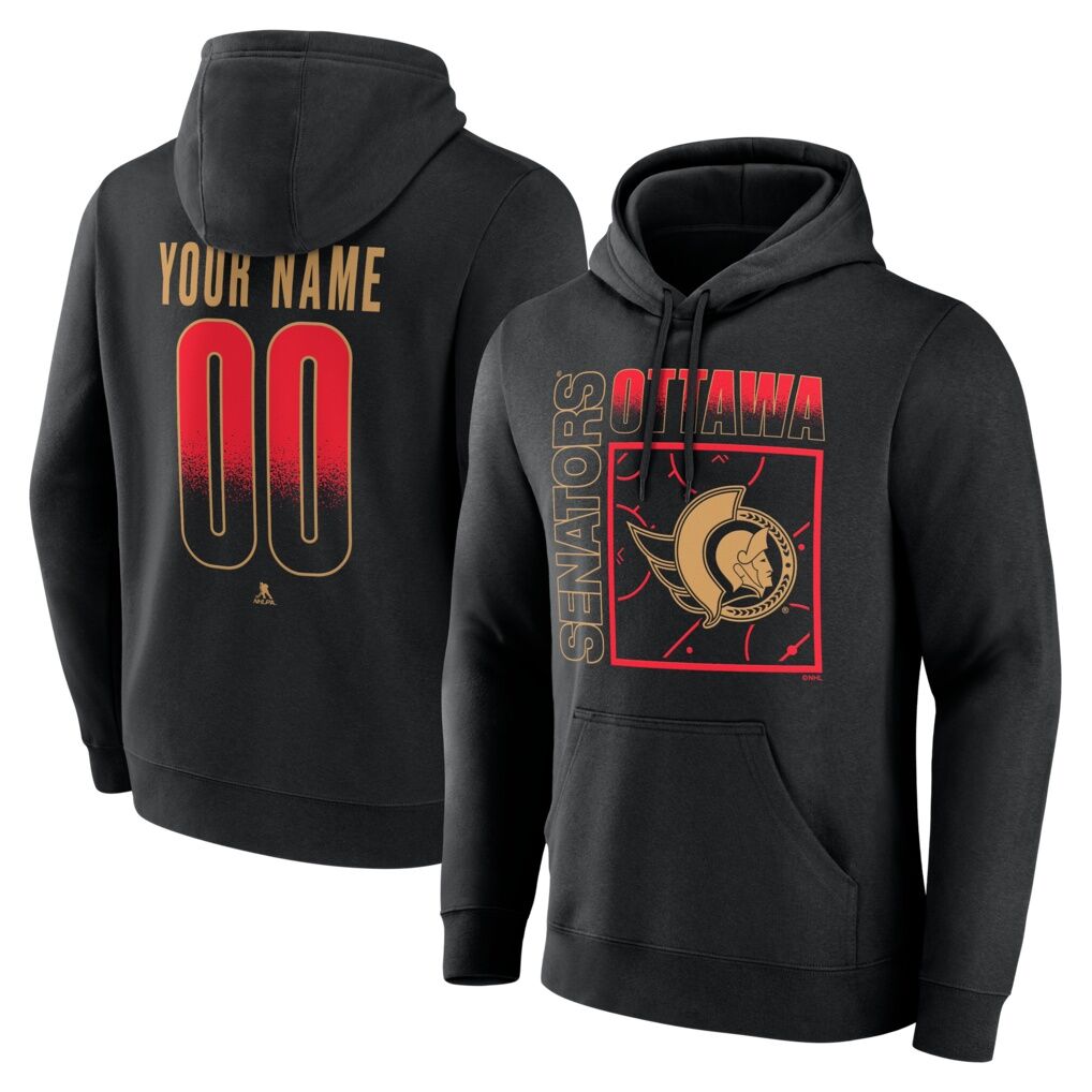 Ottawa Senators  Home Ice Pop Personalized Name & Number Hoodie