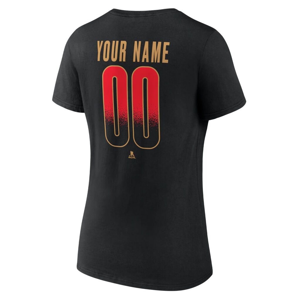 Ottawa Senators Women's Home Ice Pop Personalized Name & Number V-Neck T-Shirt