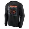 Philadelphia Flyers Home Ice Pop Personalized Name & Number Sweatshirt - Black - Side View