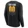 Pittsburgh Penguins Home Ice Pop Personalized Name & Number Sweatshirt - Black - Detail View