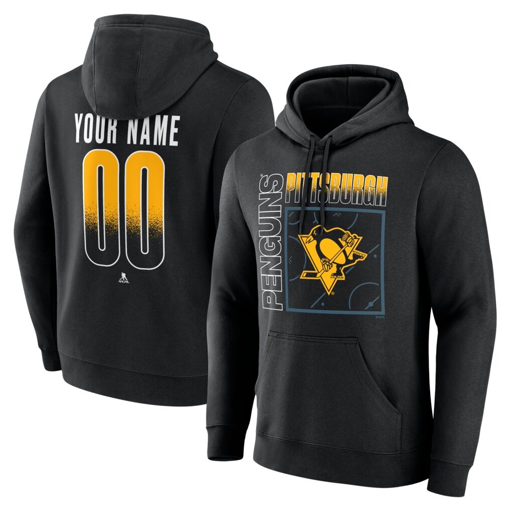 Pittsburgh Penguins  Home Ice Pop Personalized Name & Number Hoodie