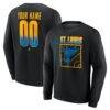 St. Louis Blues Home Ice Pop Personalized Name & Number Sweatshirt - Black - Front View