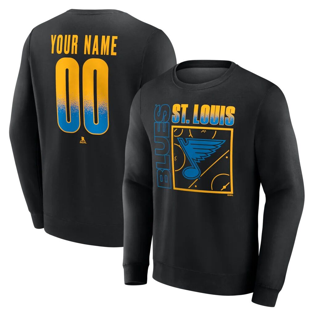St. Louis Blues  Home Ice Pop Personalized Name & Number Sweatshirt