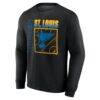 St. Louis Blues Home Ice Pop Personalized Name & Number Sweatshirt - Black - Side View