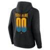 St. Louis Blues Home Ice Pop Personalized Name & Number Hoodie - Black - Detail View