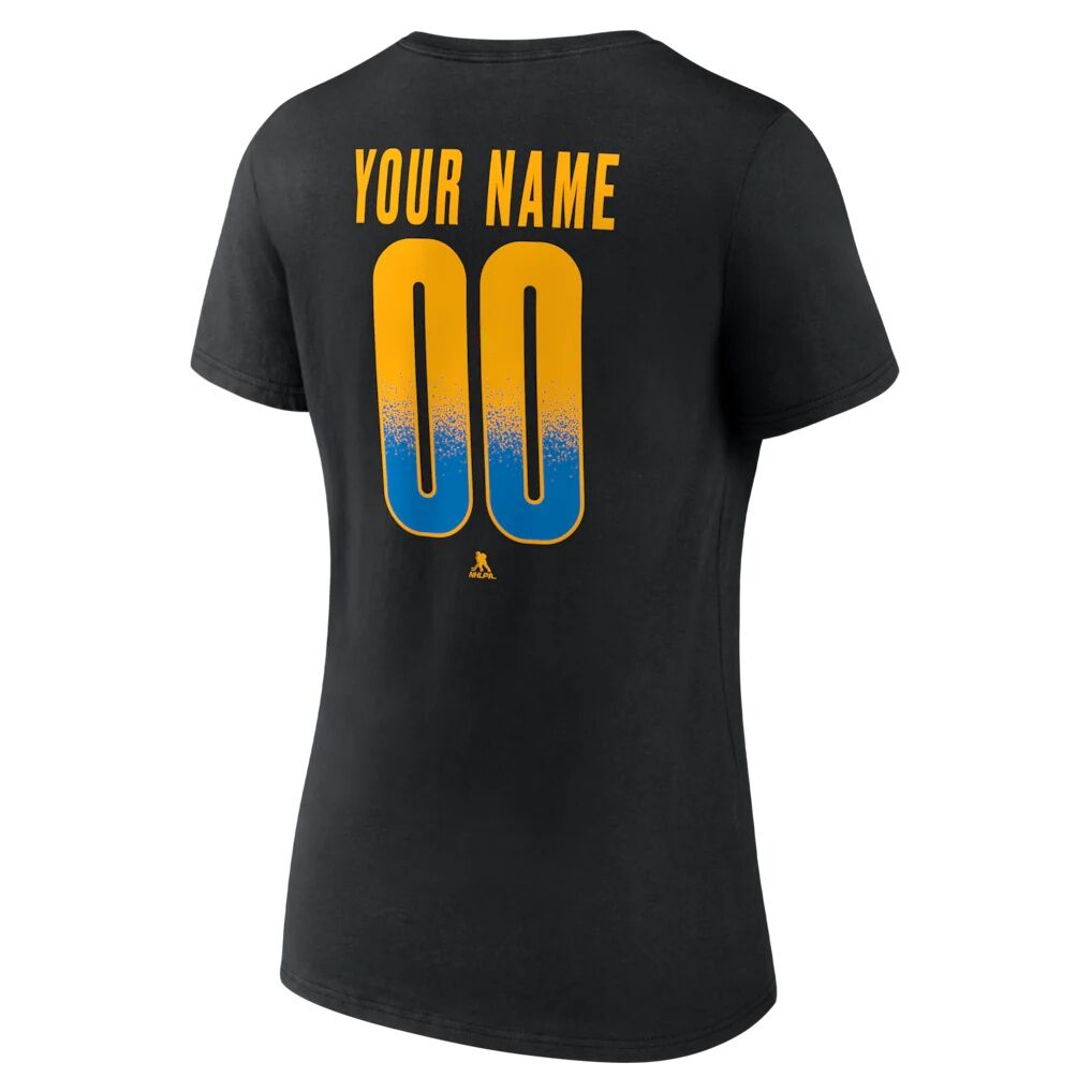 St. Louis Blues Women's Home Ice Pop Personalized Name & Number V-Neck T-Shirt