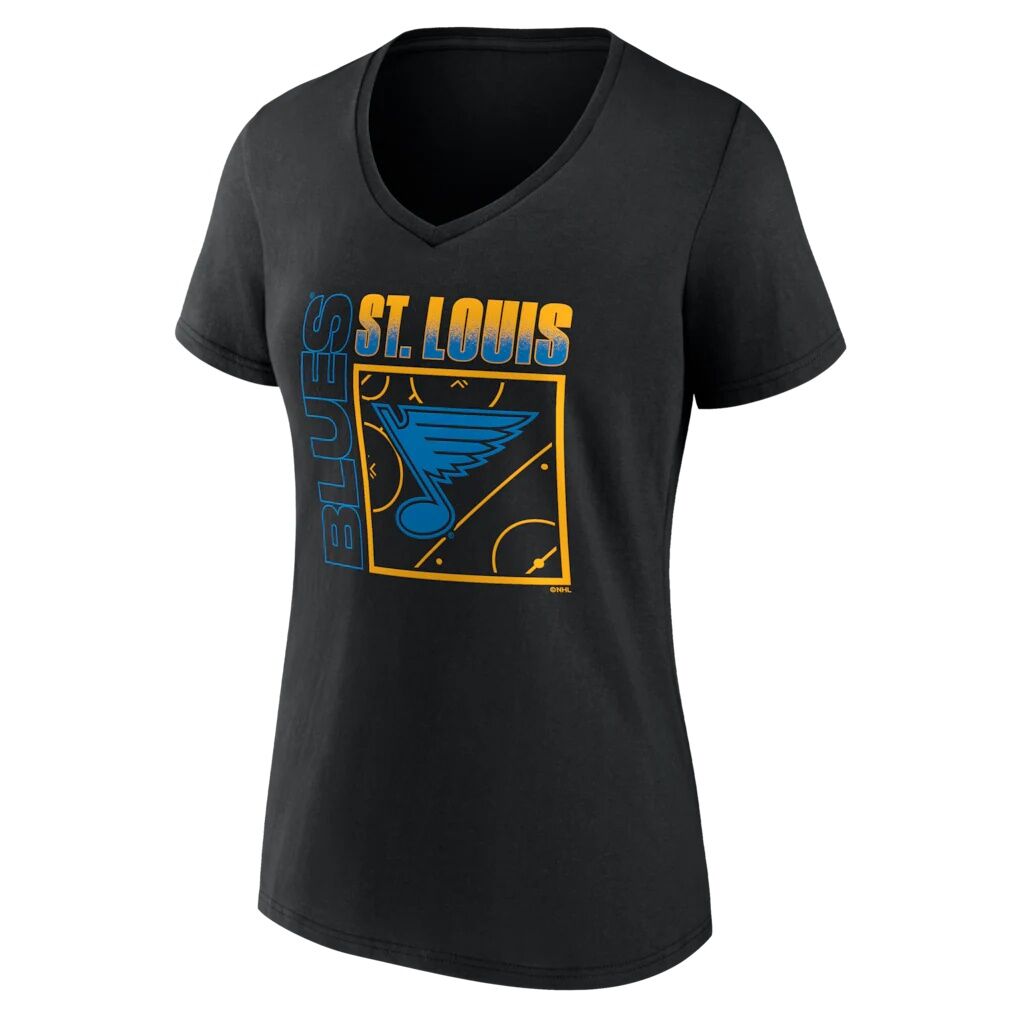 St. Louis Blues Women's Home Ice Pop Personalized Name & Number V-Neck T-Shirt