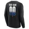 Tampa Bay Lightning Home Ice Pop Personalized Name & Number Sweatshirt - Black - Detail View