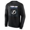 Tampa Bay Lightning Home Ice Pop Personalized Name & Number Sweatshirt - Black - Side View