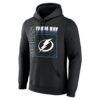 Tampa Bay Lightning Home Ice Pop Personalized Name & Number Hoodie - Black - Side View