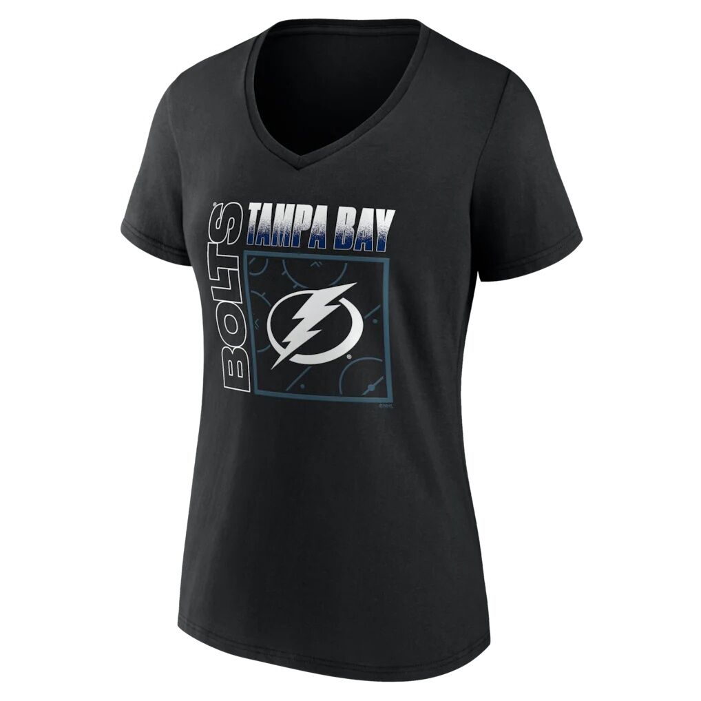 Tampa Bay Lightning Women's Home Ice Pop Personalized Name & Number V-Neck T-Shirt