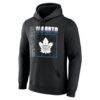 Toronto Maple Leafs Home Ice Pop Personalized Name & Number Hoodie - Black - Side View