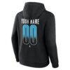 Utah Mammoth Home Ice Pop Personalized Name & Number Hoodie - Black - Detail View